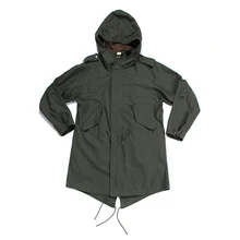 M-51 куртка с рыбьим хвостом, винтажный Тренч в армейском стиле США, военная Униформа зеленого цвета