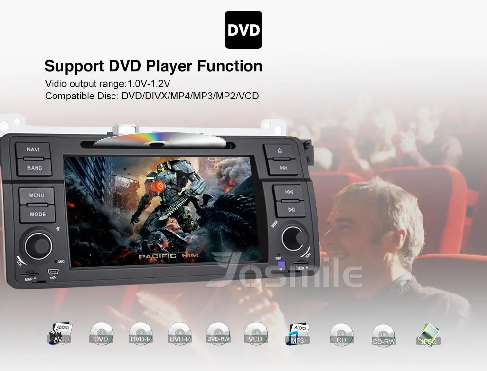 Flash Deal Josmile Car Multimedia Player 1 Din Car Radio For BMW E46 M3 Rover 75 Coupe Navigation 318/320/325/330 GPS DVD Touring Hatchback 10