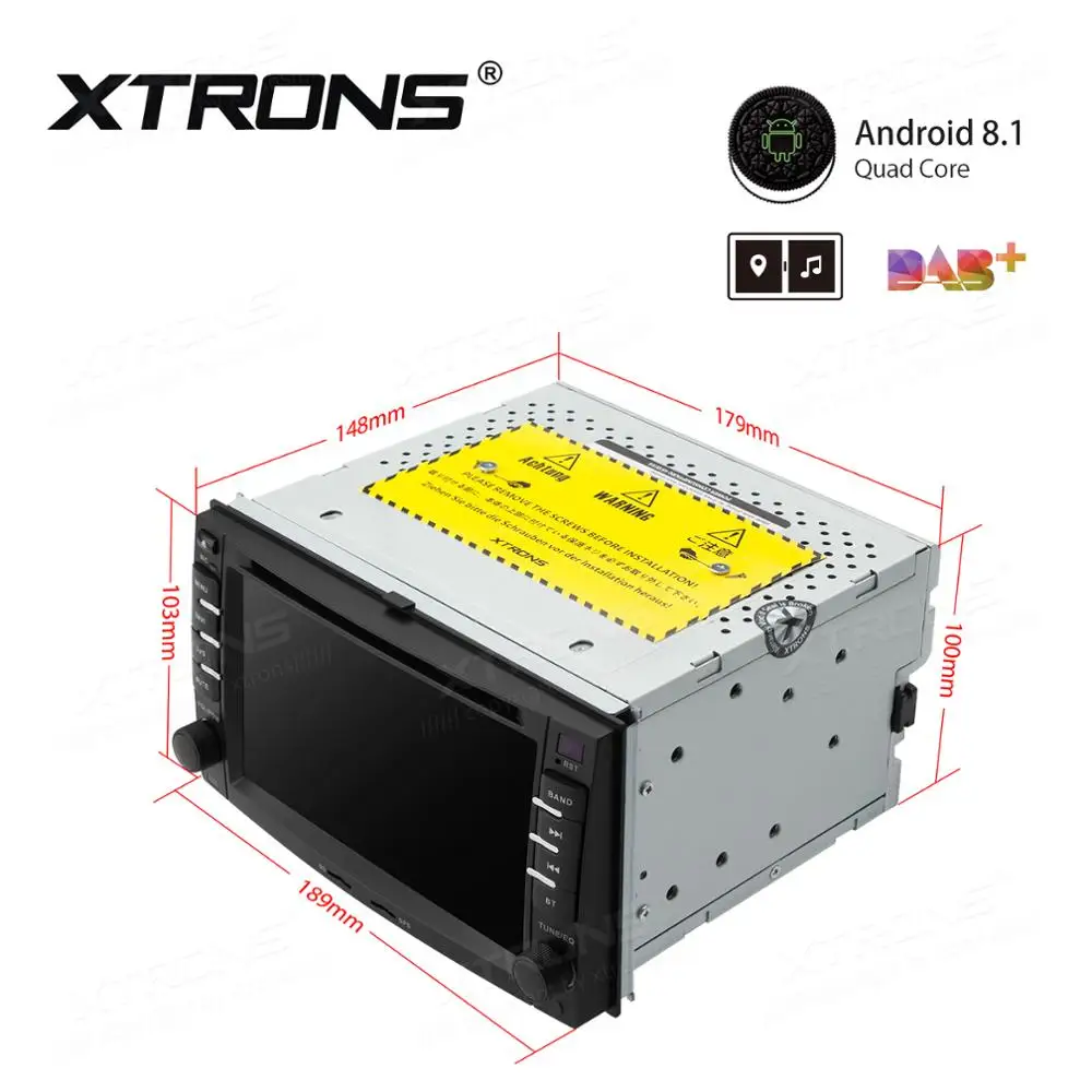 Cheap XTRONS 6.2" Android 8.1 Car DVD Player GPS for KIA Sportage Sorrento Rio Picanto Ceed Carnival Magentis Optima Cerato 5