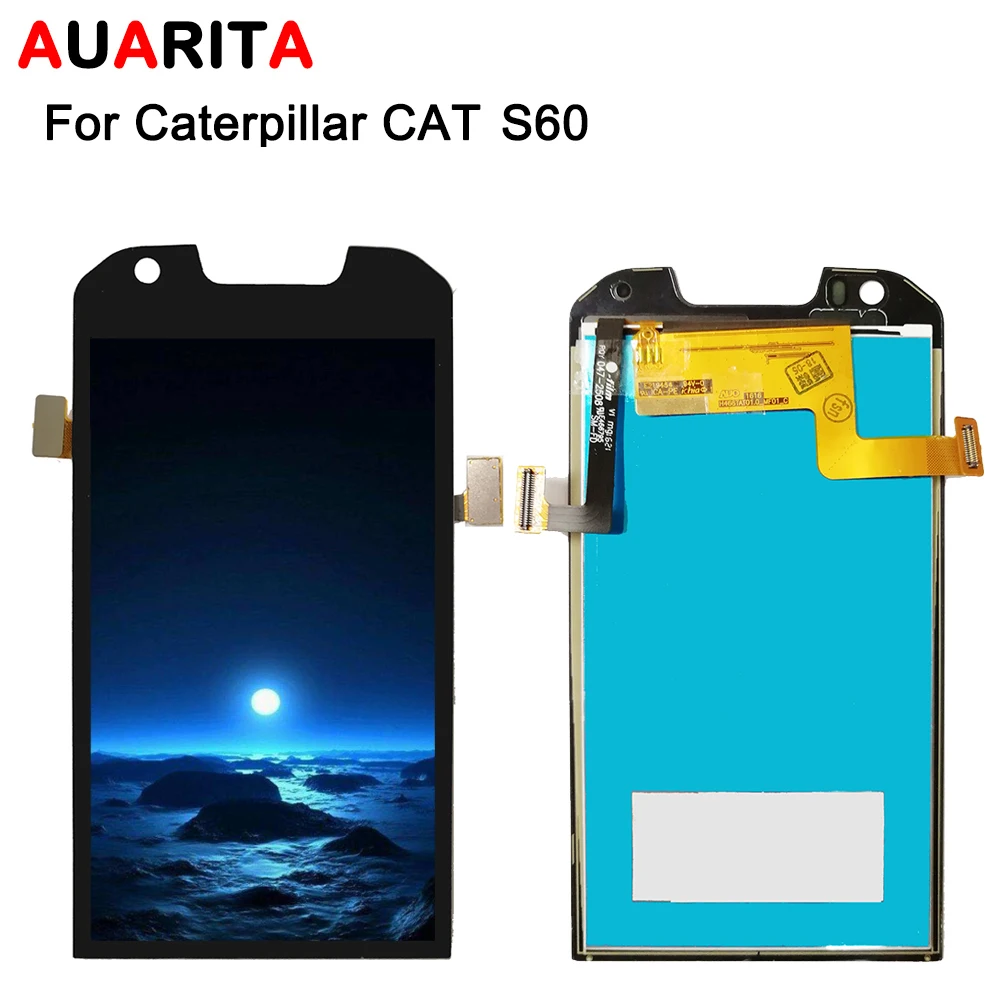 

5pcs/lot lcd For Caterpillar cat S60 S 60 LCD display Digitizer Touch panel Screen 4.7'' assembly touch panel parts replacement