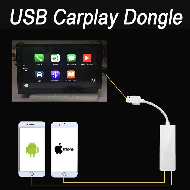New Car Radio Apple CarPlay Android Auto link USB Dongle with Touch Screen Control for Android