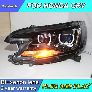

Car Styling For HONDA CRV CR-V LED Head Lamp Angel Eyes Headlights 2012 2013 2014 2015 Year