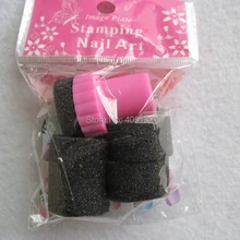 10 упак./лот NA-59 спонж для рисования на ногтях штамповка приспособление для создания шаблонов Набор ногтей