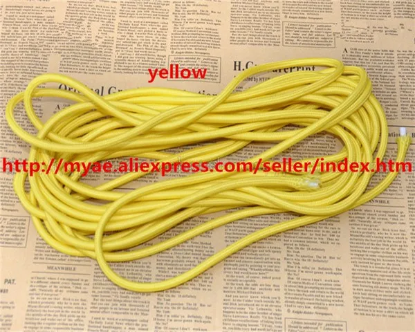 100m  lot  3 cores colors fabric wire 30.75mm cable  (27)