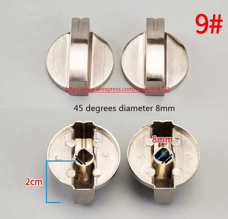 1 пара переключатель зажигания природного газа/кнопка из цинкового сплава/металлическая ручка газовой плиты/Аксессуары для плиты с универсальная рукоятка переключателя - Цвет: 9