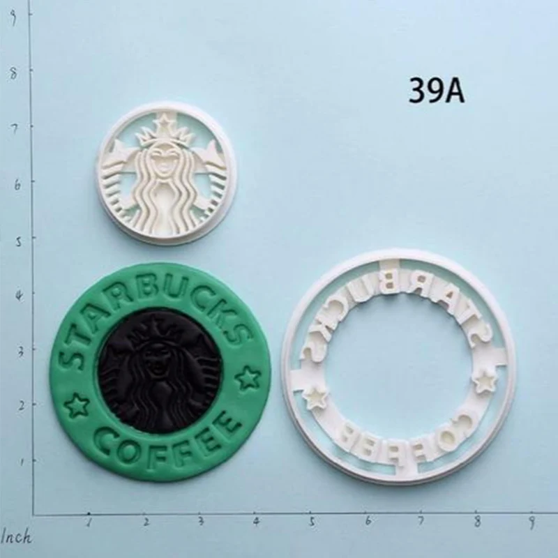 

Popular Coffee Logo Design Cookie Cutter Set Custom Made 3D Printed Cookie Cutters Cake Decoration Tools