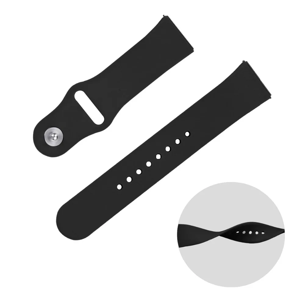 Новый Силиконовый ремешок для часов 20 мм 22 Xiaomi Huami Amazfit Bip BIT PACE STRATOS сменный