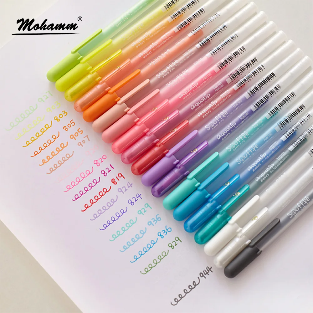 

10 Pieces Glage Assorted Colors Cube Collection 3D Opaque Ink Pen Set Write on Glass Finger Nail Glitter DIY Notebook