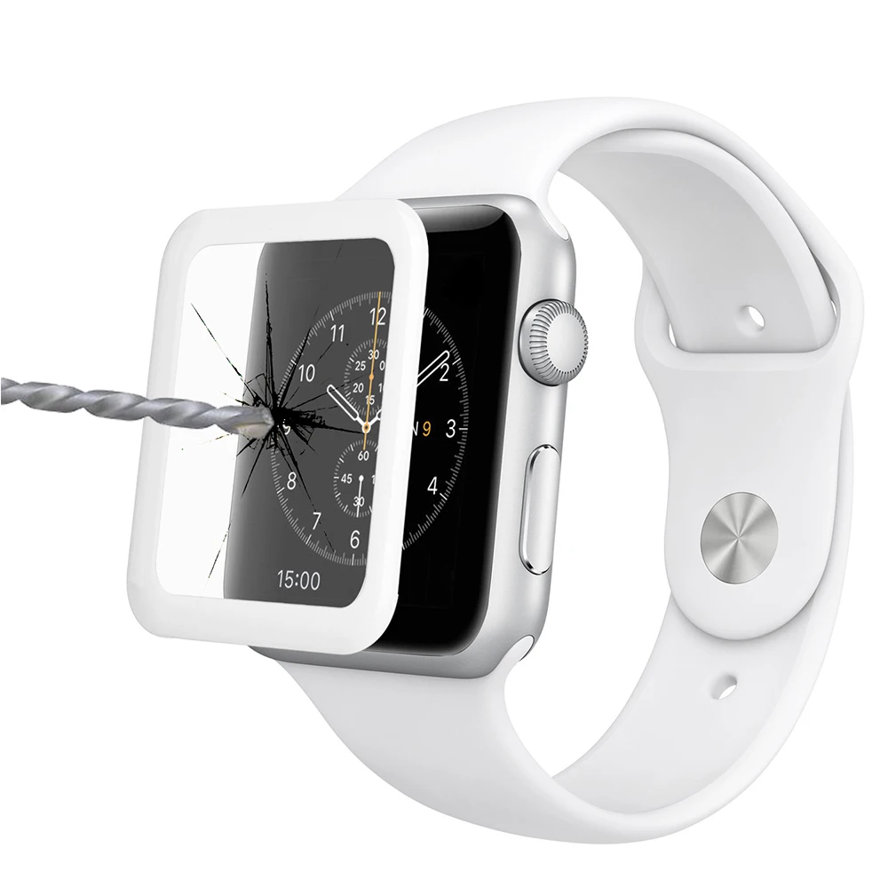 Алюминиевый Чехол бампер Gosear защитная пленка из закаленного стекла для Apple Watch
