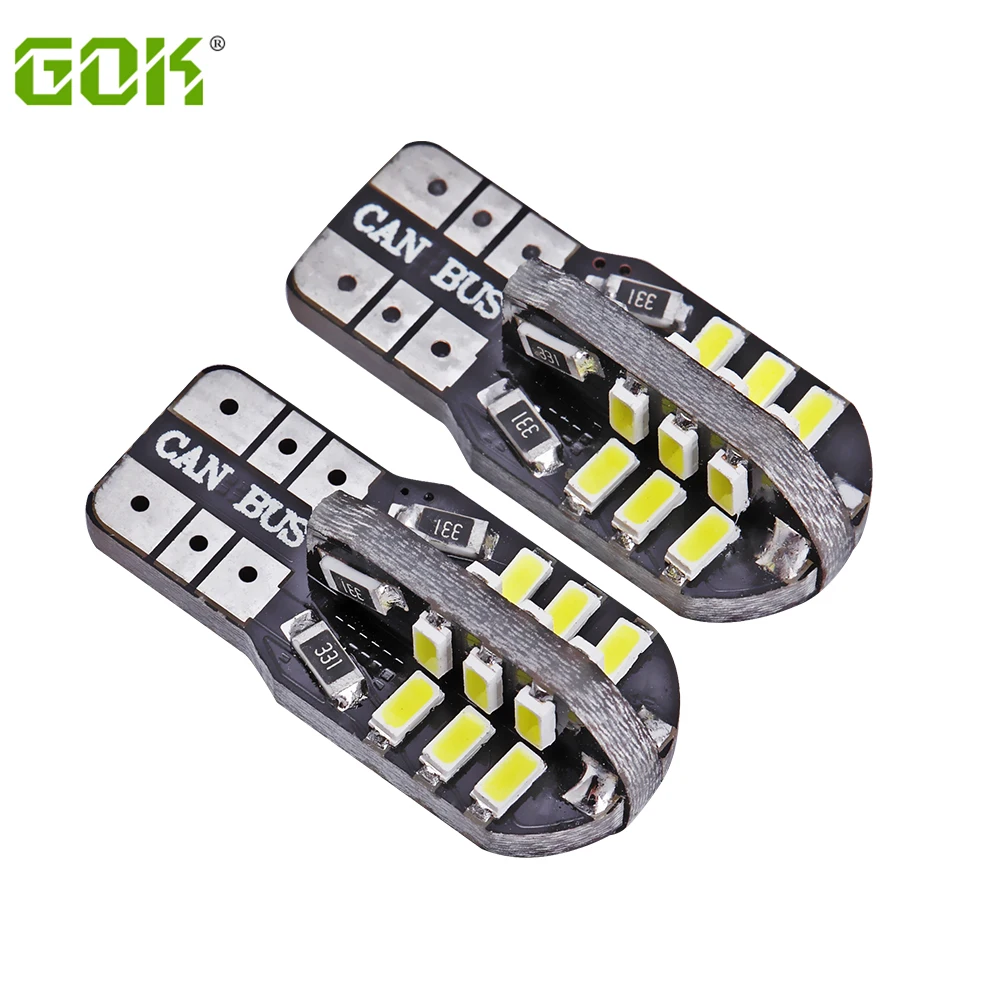 10 X T10 led canbus W5W 24smd 3014 Canbus без ошибок для автомобиля t10 24 светодиодные лампы