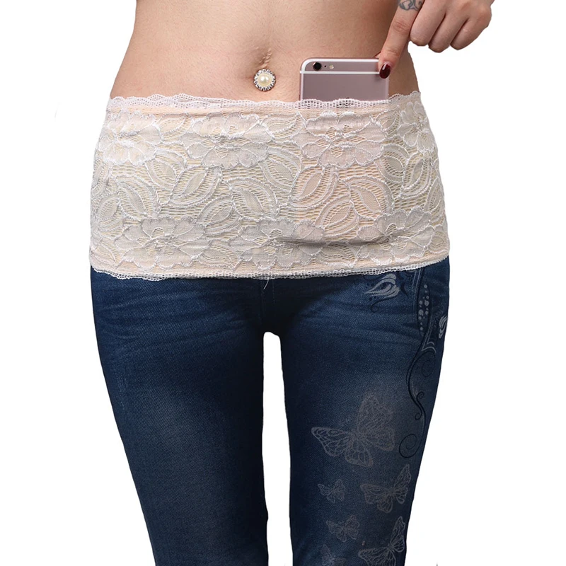 

Outdoor Waist Pack Bag For Women Sports Card Cell Phone Pocket Sexy Lace Anti Slip Theft Waist Pack for Running Yoga Gym Bags