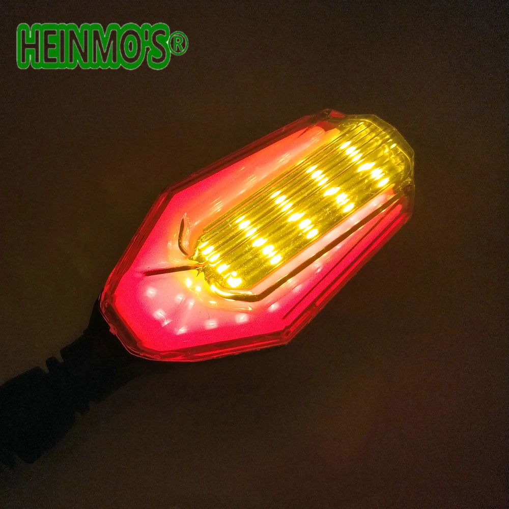 (AK) 12V LED Motorcycle Motorbike Rear Tail Turning Turn Signal Flasher Flashing Indicator Light Blinker Lamp (12)
