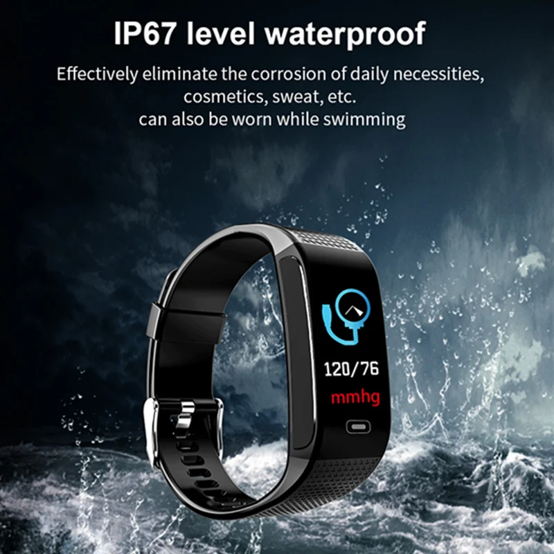 Smart Band CK18S Blood Pressure Heart Rate Monitor IP67 Wrist Watch Fitness Bracelet Tracker Pedometer Wristbands PK CK11S | Электроника
