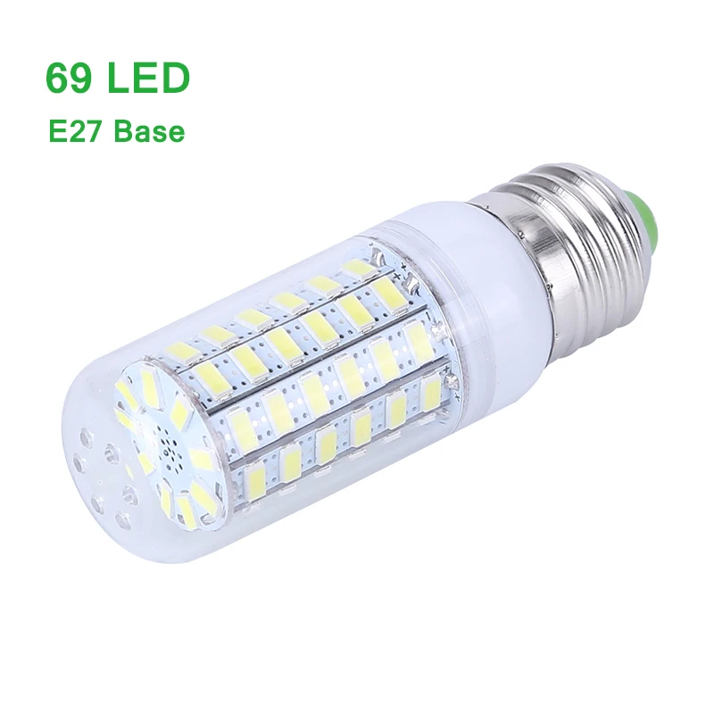 Ультра яркая SMD5730 E27 E14 G9 Светодиодная лампа 7 12 15 18 20 Вт 220 в 360 градусов кукурузная