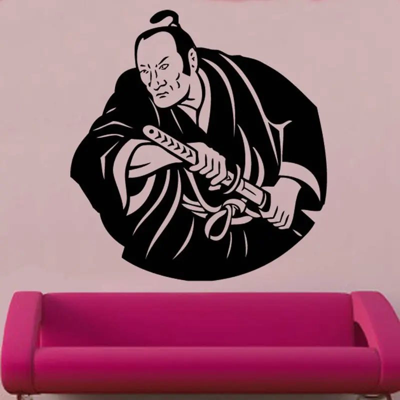 Kendo наклейка Самурай японский ниндзя плакат виниловые художественные наклейки на стены Pegatina Quadro Parede Декор Фреска Kendo 1031 стикер