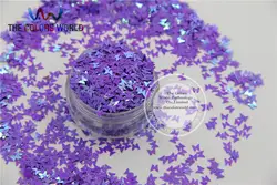 Fi-3 бабочка бантом shapespearlescent переливающийся purplecolors конфетти блеск для ногтей Книги по искусству DIY украшения 1 упаковка = 50 г