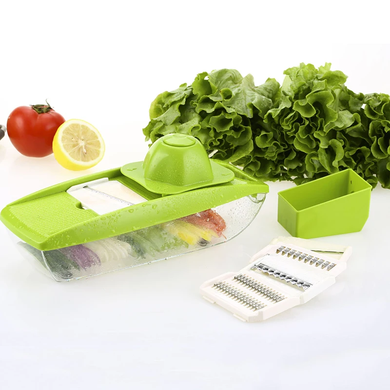Top Slicer Manual Vegetable Cutter with 5 Blades Multifunctional ...