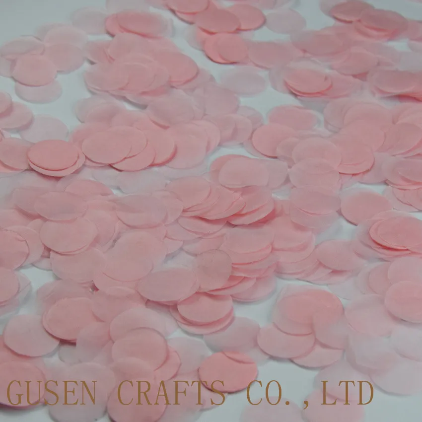 3000 биоразлагаемая романтическая Зеленая мята бумажная круглая конфетти - Цвет: NO1 Light Pink