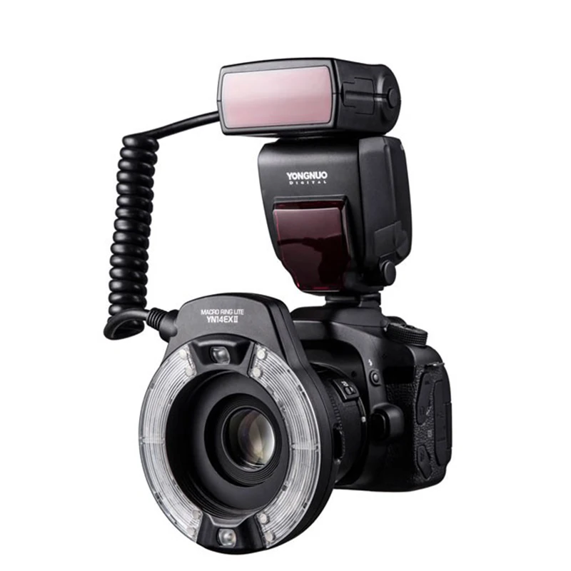  Yongnuo YN14EX II TTL LED Macro Ring Flash Light Double Lamp Macro Flash for Canon 5D4 1DX2 5Dsr 75 - 33011580314