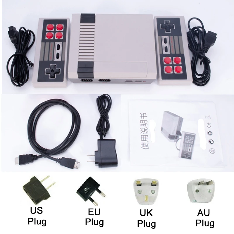 

Drop shipping HDMI/AV Output Mini TV Handheld Game Console Video Game Console with 500/600 games Built-in for TV PAL & NTSC