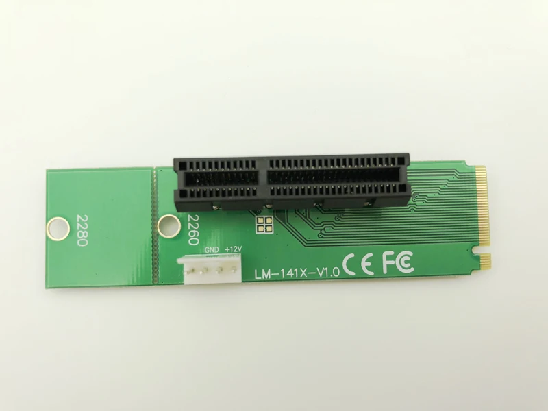 Профессиональный преобразователь H1111Z NGFF M2 в PCI e 4x слот переходная карта M key M.2 SSD