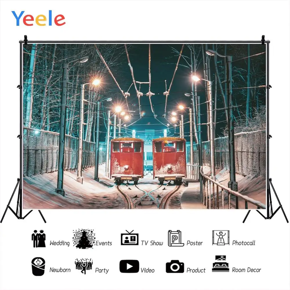 

Yeele Retro Tram Train Professional Wedding Photography Backdrops Children Baby Photographic Backgrounds For The Photo Studio
