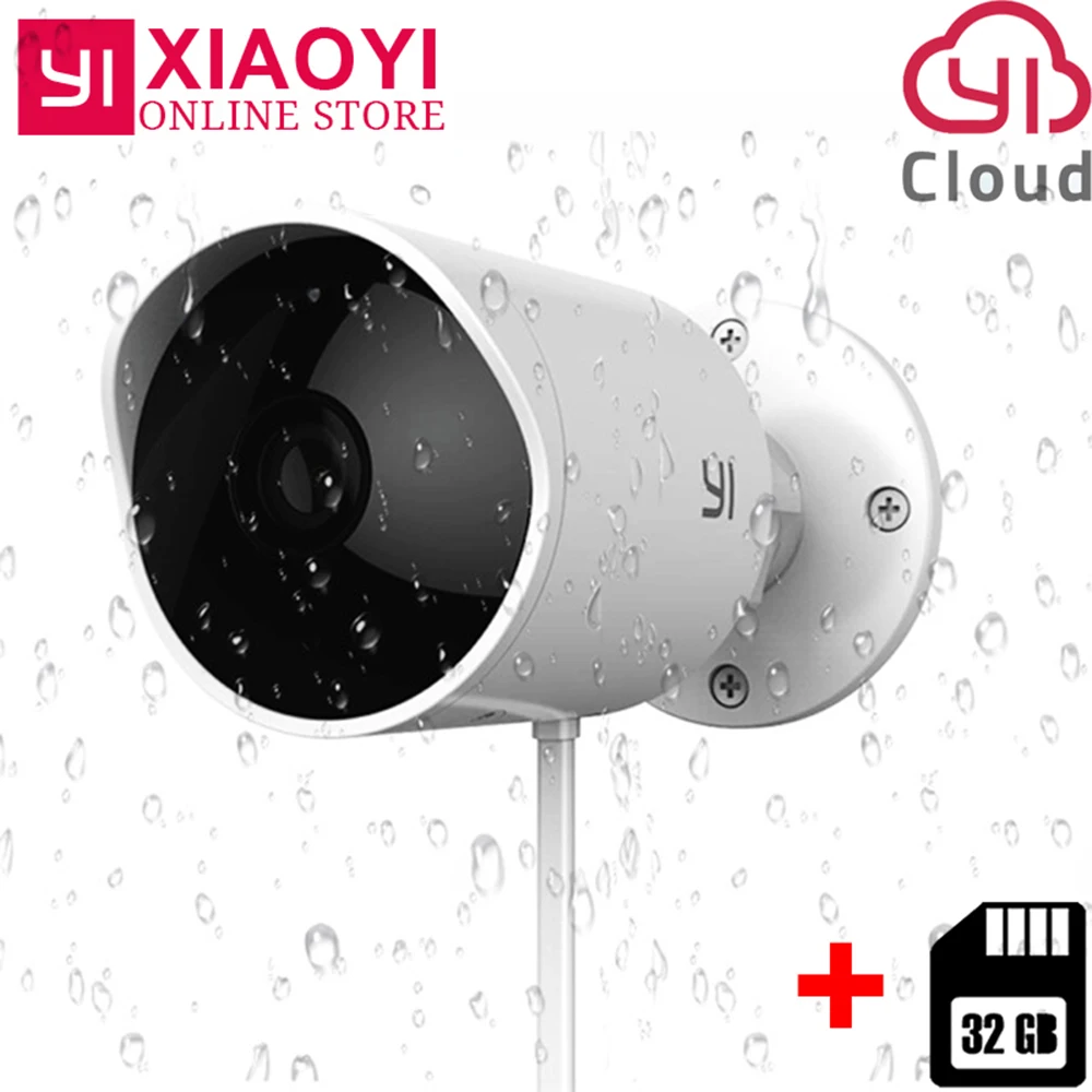 

YI Outdoor Security Camera 1080PHD Wireless IP Camera Cloud Cam Waterproof Night Vision Security Surveillance Wifi Webcam
