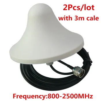 

800-2500MHz Internal Indoor Antenna with 3 Meters Cable, 5DBi Omni-directional Ceiling Antenna for Mobile Booster Amplifier