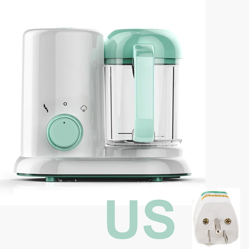 Baby Feeding Food Maker Supplement Newborn Food Cooking Blenders Steamer Processor Infant Fruit Vegetable Maker For Baby Care - Цвет: Green US