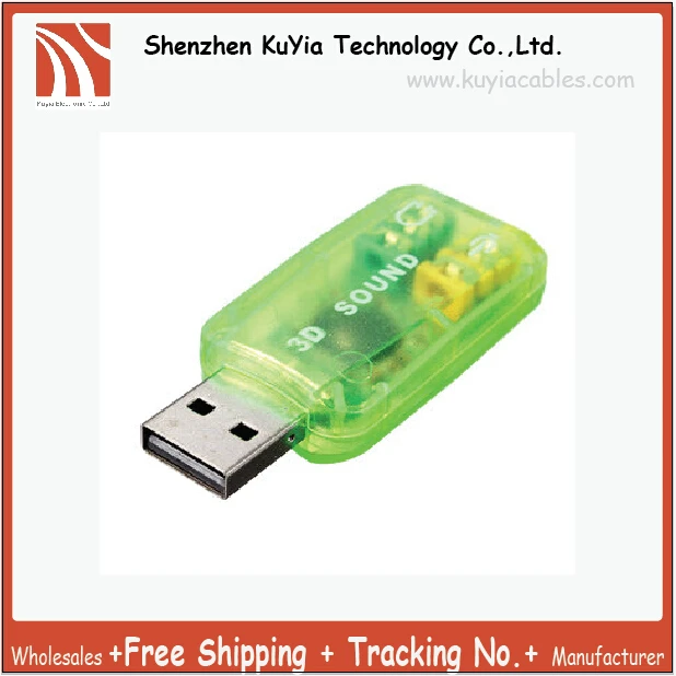 KUYiA Supplylink 5.1USB до 3 5 мм Микрофон Разъем для наушников стерео гарнитура 3D Звуковая