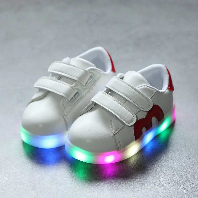 Children Shoes With Light Children Glowing Flashing Sneakers Led Kids