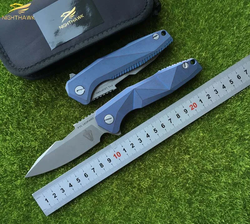 

NIGHTHAWK 052 original S35VN blade titanium handle Flipper folding knife outdoor gear tactical camping hunting knives EDC tools