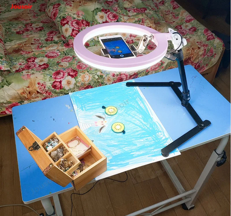  LED Selfie Ring Light Studio Photography Photo Dimming Fill Ring Light with Tripod for Smartphone o - 32969685248