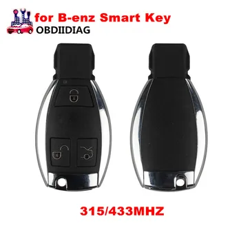

3 Buttons Smart Remote Key for M-ercedes for B-enz with NEC Chip 315/433MHz Optional Supports Car Models After Year 2000