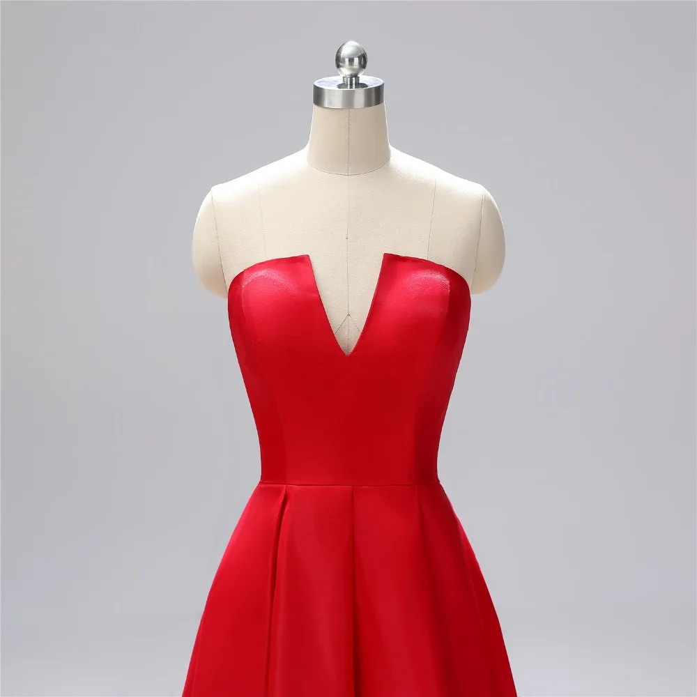 Elegent Long Evening Dress 2019 Red Strapless Vestido De Festa A Line Formal Dress Prom Dresses Robe De Soiree L1129 Elegent Long Evening Dress 2019 Red Strapless Vestido De Festa A Line Formal Dress Prom Dresses Robe De Soiree L1129