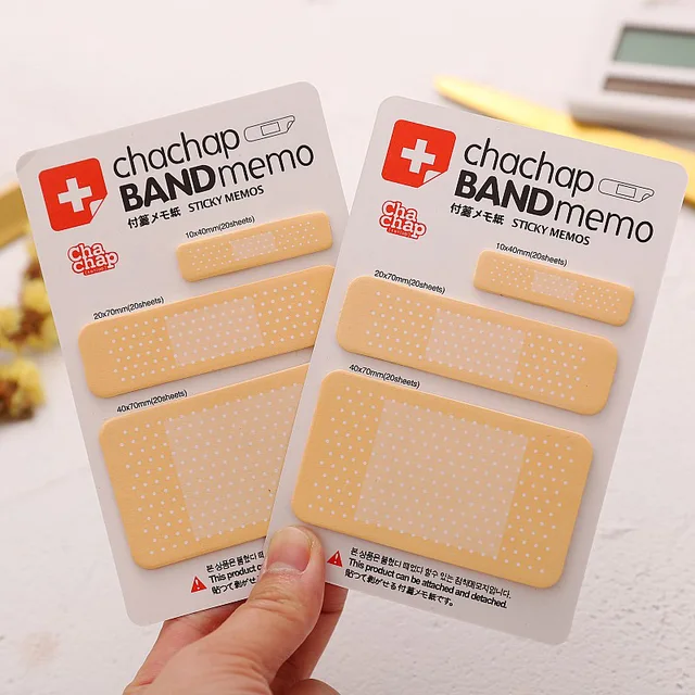 DIY Cute Band-aid Memo Pad Sticky Note Kawaii Paper Sticker Pads  Note Creative Korean Stationery Student 322