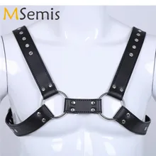 MSemis шлейка из кожезаменителя для мужчин бондаж белье регулируемый бондаж i-образный уплотнительные кольца для пряжки ремни гей жгут мужской бондаж