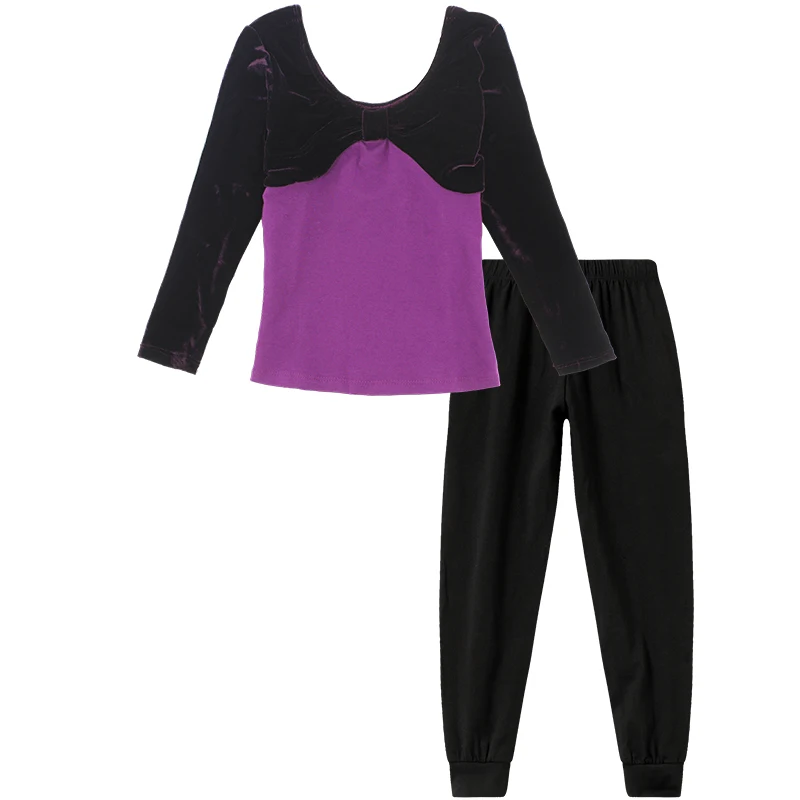 Детский спортивный костюм, комплект одежды для девочек, бархатный детский спортивный костюм из двух предметов, спортивный костюм для фитнеса для подростков