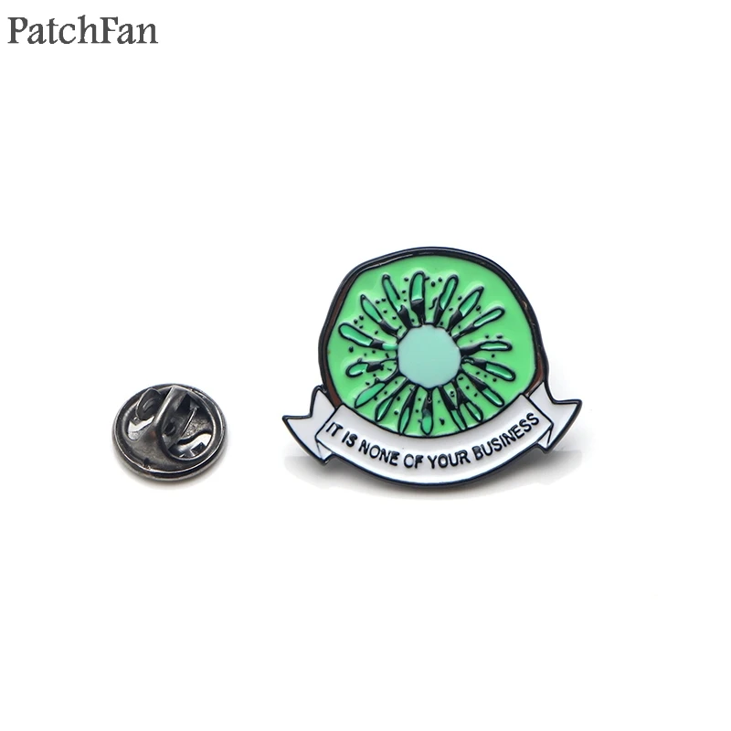 

Patchfan Harry Styles kiwi letter it is none of your business Zinc Enamel pins para backpack shirt clothes brooches badges A1504