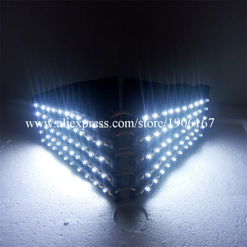 Led Sexy Lady Night Club Bar  Dance Wear Led Luminous Suit Girdle Costume For Women Free Shipping8