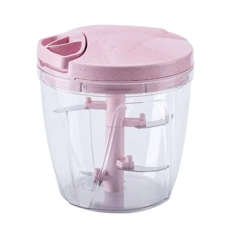 

Manual Fruit Vegetable Chopper Hand Pull Food Cutter Grinder Kitchen Gadget
