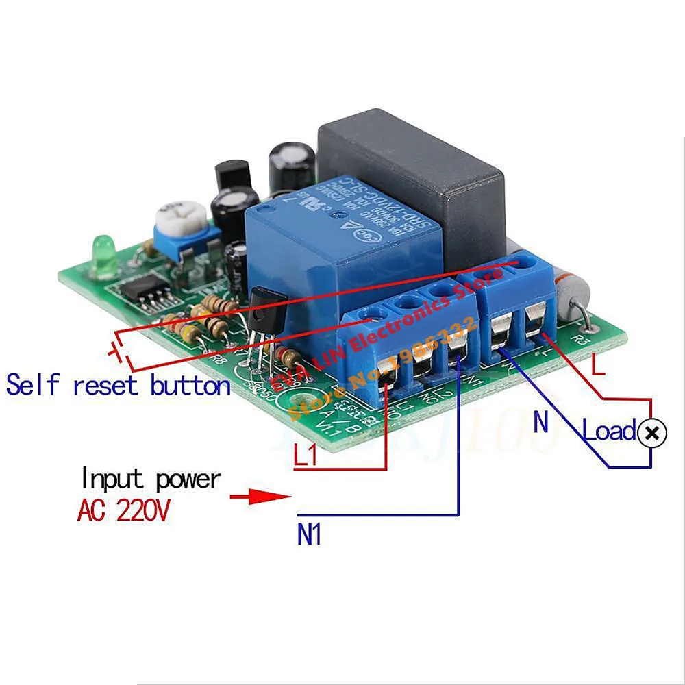 WS16 AC 220V 230V 240V задержка времени релейный модуль задержки пуска таймер выключить 0 10
