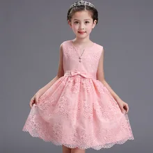 Платье с цветочным узором для девочек новое нарядное платье высшего качества для маленьких детей Детская одежда кружевное платье для девочек от 3 до 10 лет