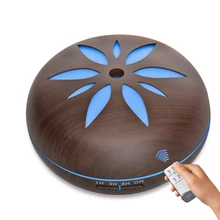 500 мл увлажнитель воздуха Эфирное масло Арома диффузор с пультом дистанционного управления ароматерапия диффузор 7 цветов светодиодные лампы для дома и офиса