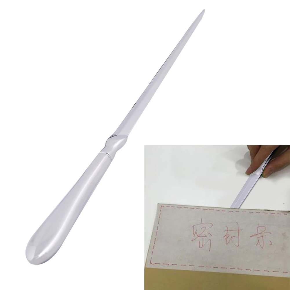 Универсальный нож для конвертов, открывалка для писем, легкий ручной резательный Серебряный школьный нож из нержавеющей стали, твердый офисный практичный резак