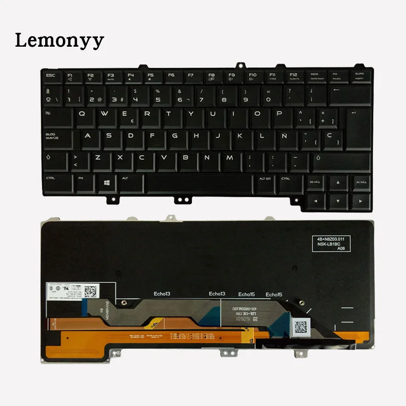 NEW Spanish laptop keyboard for DELL Alienware 13 R1 & 13 R2 Keyboard SP with Backlit NEW Spanish laptop keyboard for DELL Alienware 13 R1 & 13 R2 Keyboard SP with Backlit