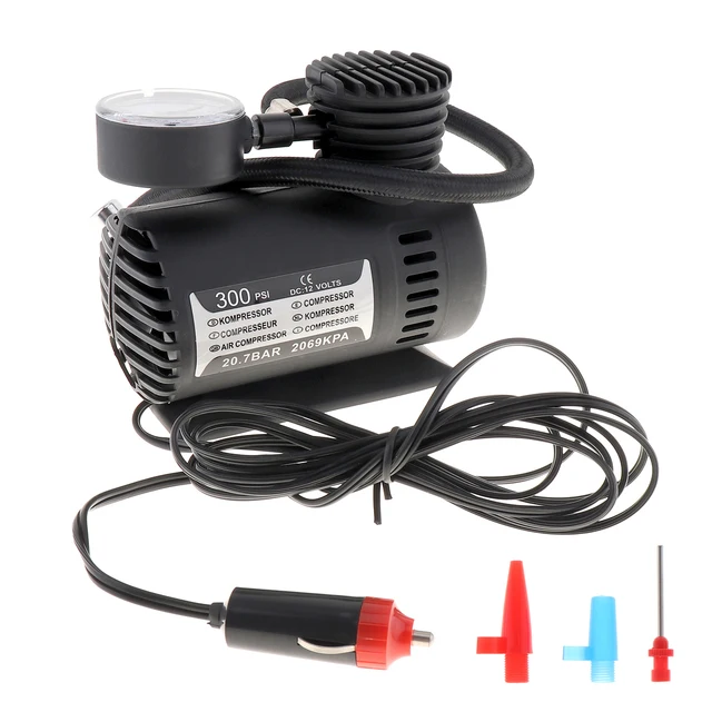 Best Offers 12L/Minute Portable 250PSI 12V Car Air Compressor inflatable pump kompresor Tyre Tire Inflator Pump With Cigarette Lighter Plug
