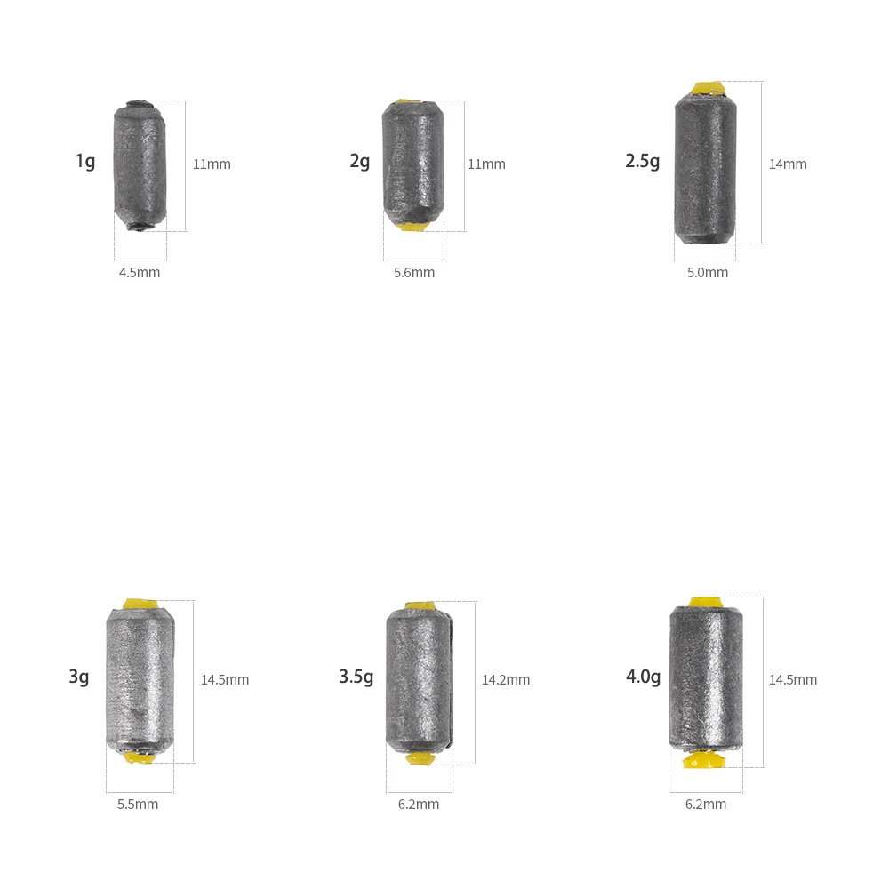 10 шт./лот, 1 г, 1,5 г, 2 г, 2,5 г, 3 г, 3,5 г, 4 г, рыболовный грузик из свинца, удочки, подвеска, искусственный круг, быстрая свинцовая приманка, рыболовные снасти