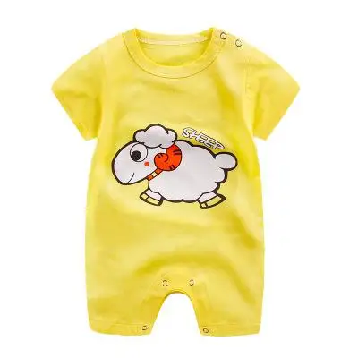 Новые модные комплекты летней одежды для новорожденных мальчиков, милый стильный комбинезон для маленьких девочек - Цвет: P7