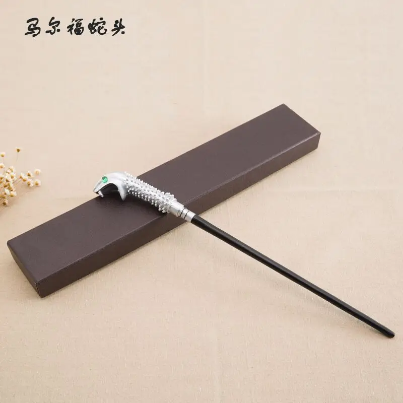 

Colsplay Metal Core Newest Quality Deluxe COS Lucius Malfoy Magic Wands/Stick with Gift Box packing Harry Potter